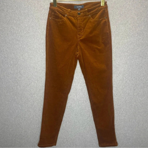 Modcloth Teaching Ease Corduroy Skinny Pants in Glazed Ginger - Picture 3 of 7